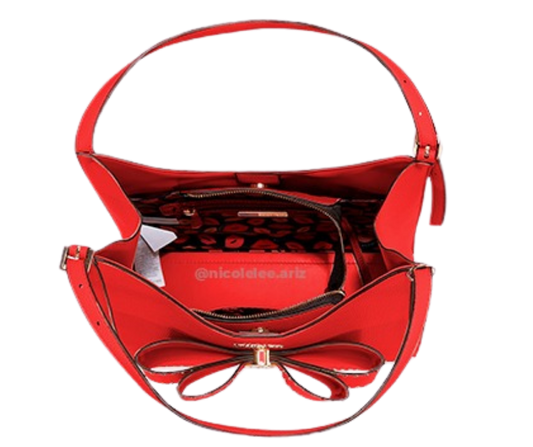 Bolso Hobo con moño rojo nicole lee
