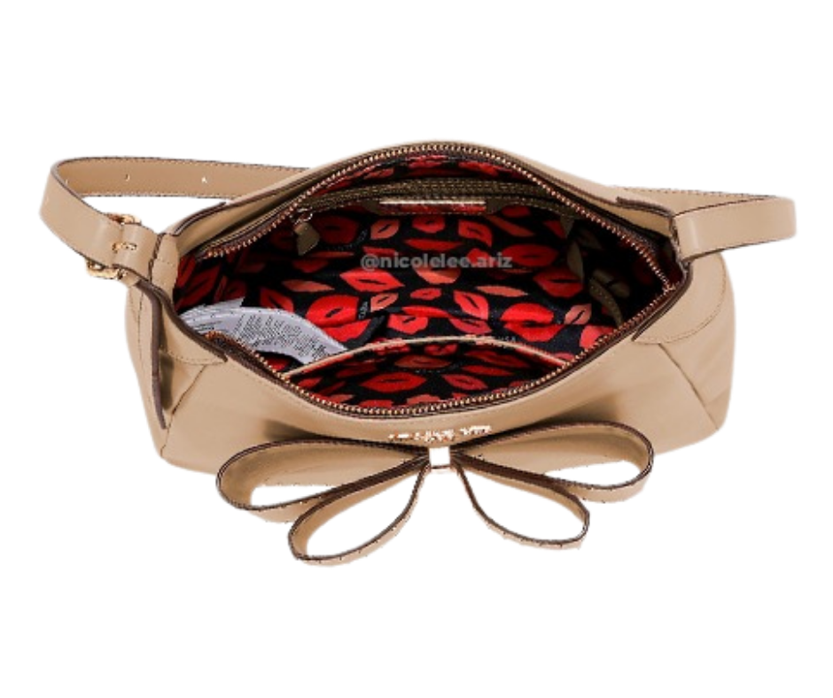 Bolso Hobo con moño taupe nicole lee