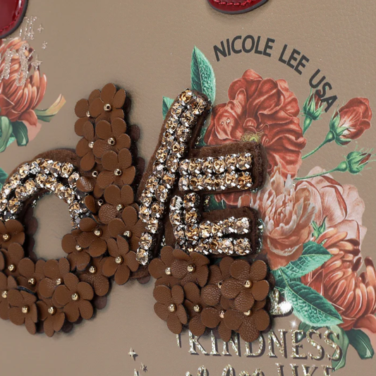 Bolso de Mano/Satchel Colección LOVE (LOV17080) de Nicole Lee