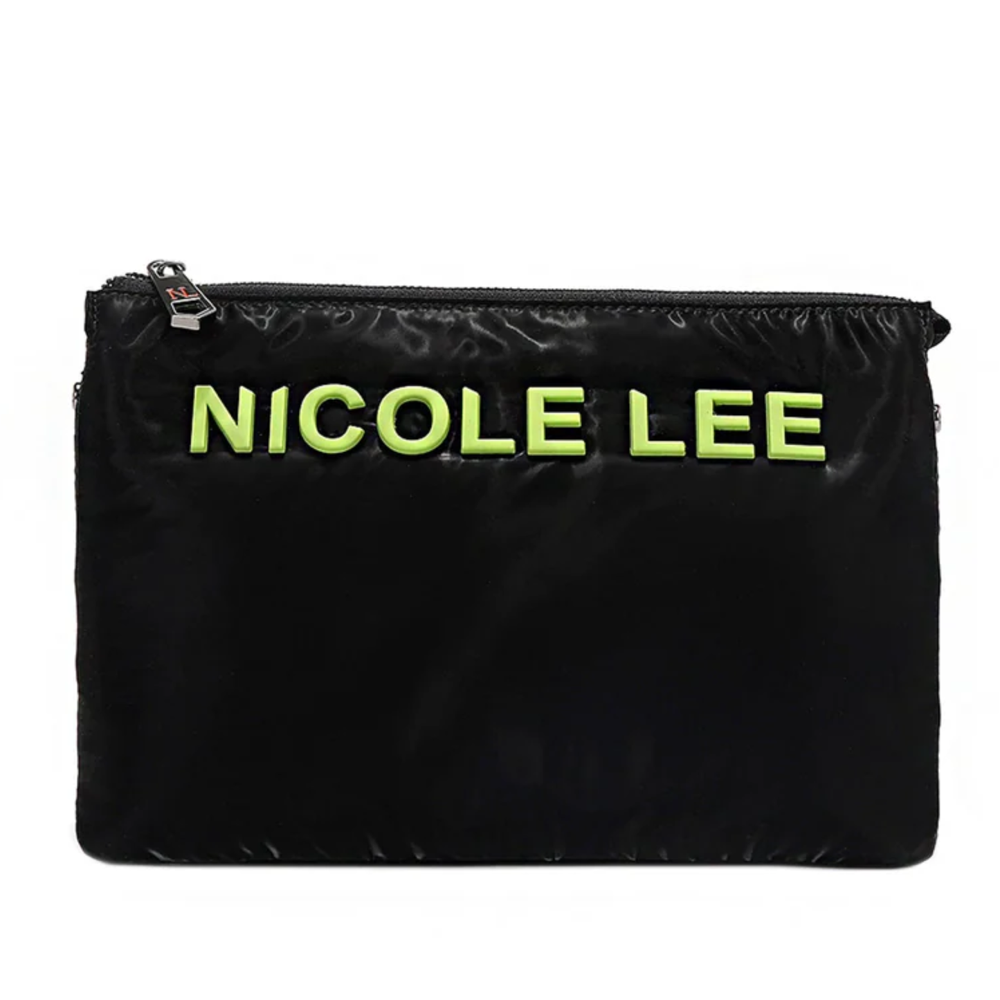 BOLSO CRUZADO CON CREMALLERA ACOLCHADO (NEGRO) de Nicole Lee