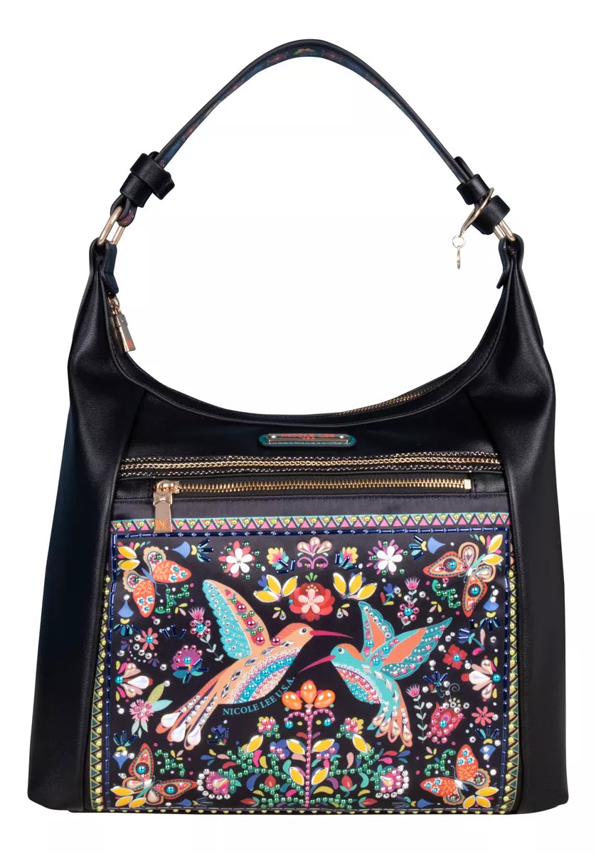 Bolsa Hobo Nicole Lee Bosque De Amor Con Decoraciones Ss24