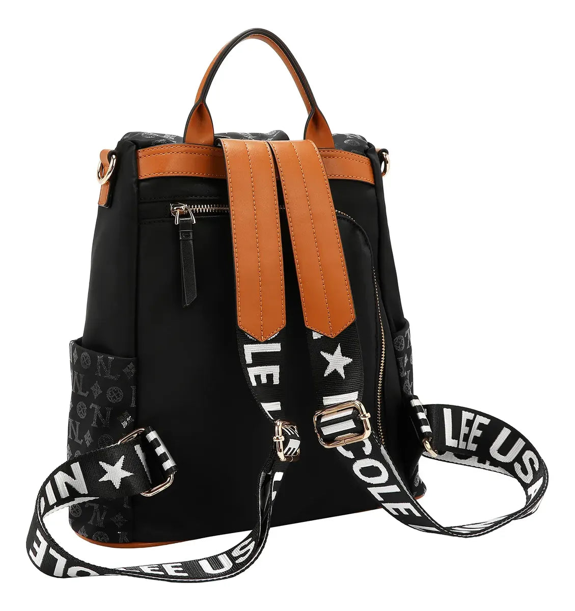 Mochila Nicole Lee De Nylon Holográfica Fw25