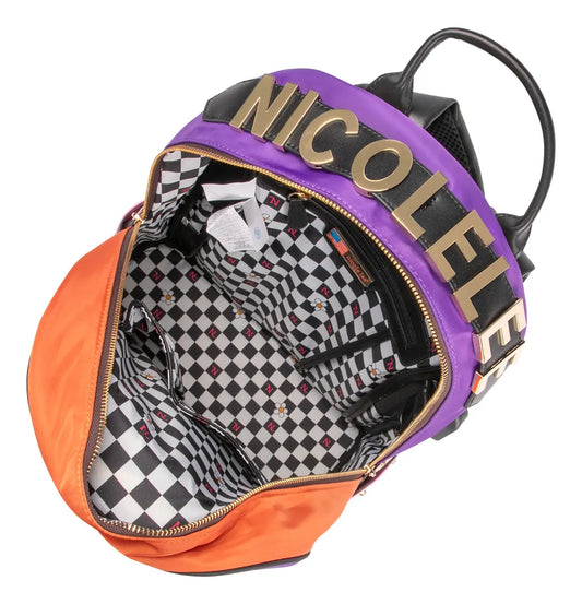 Mochila Nicole Lee Nylon Bolsa Extra Print Nail Polish Ss25