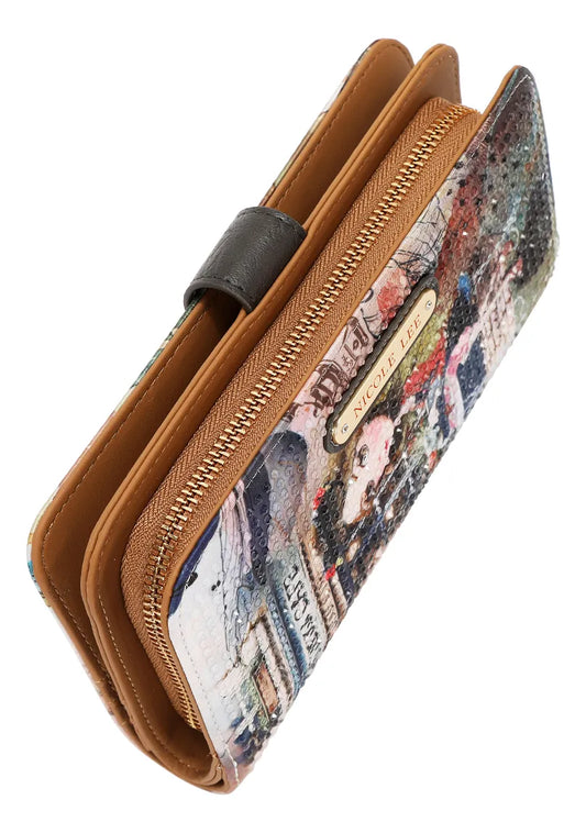 Cartera Nicole Lee Con Correa Y Pulsera 6700