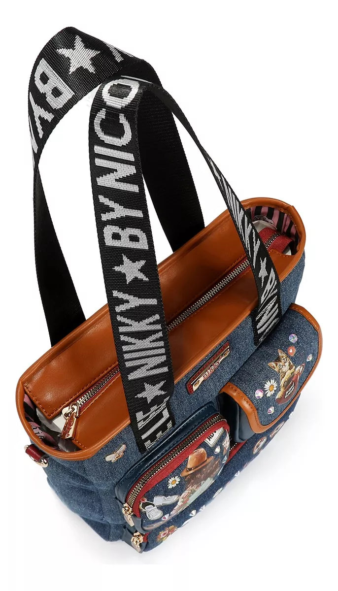 Bolsa Tote De Mezclilla Nikky World Nikky By Nicole Lee