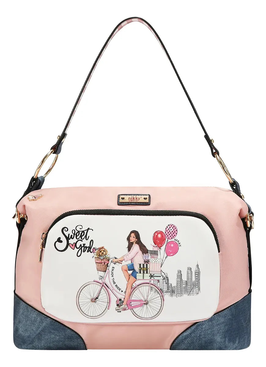 Bolsa Estampada De Hombro Sweet Girl Nikky By Nicole Lee