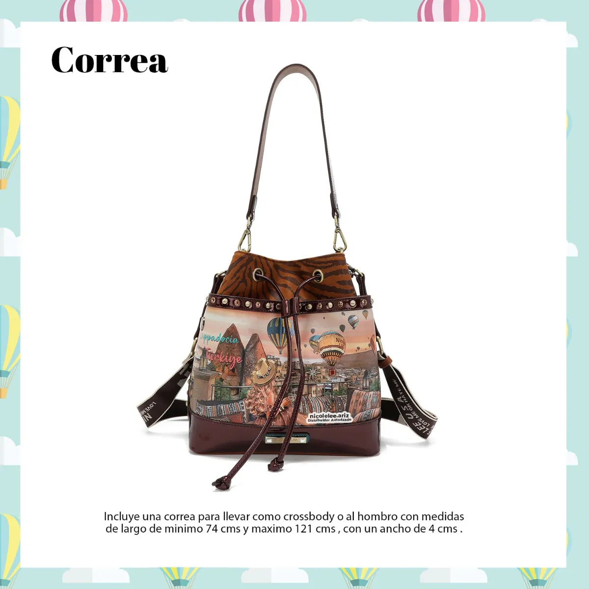 Bolsa Multil Nicole Lee Heaven On Earth C/ Aplicaciones