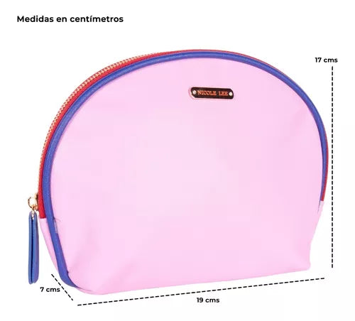 Set 3 Piezas Nicole Lee Cosmetiquera Estampada Y Lisas Ss22