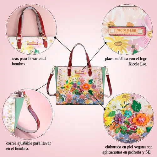 Bolsa Tote De Nicole Lee Estampado Dreams Blossom