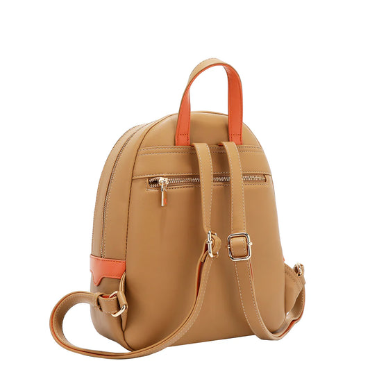 MOCHILA POP FLORAL (TAUPE)