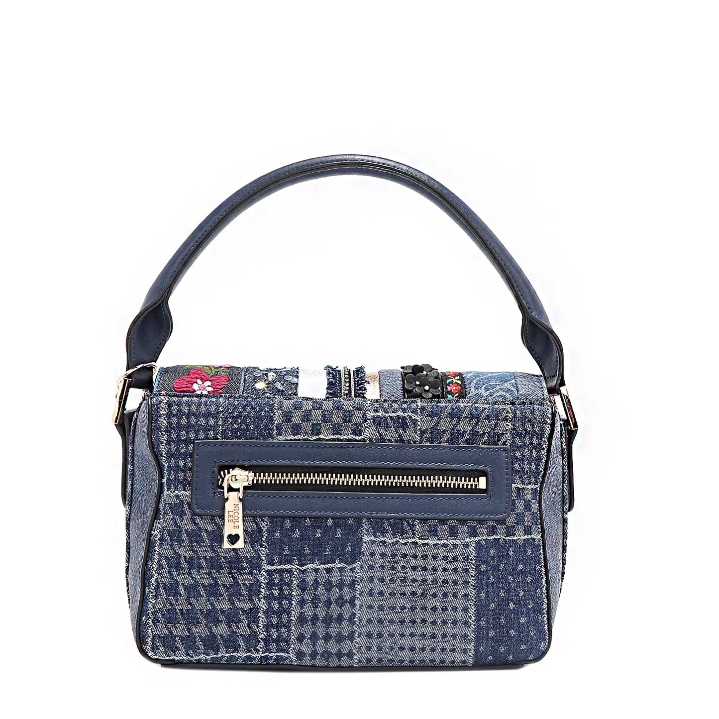 Bolsa de mano bordada de mezclilla FW24