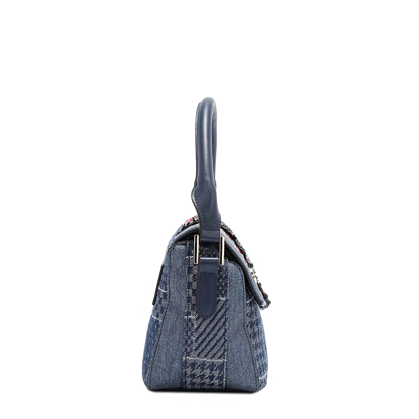 Bolsa de mano bordada de mezclilla FW24