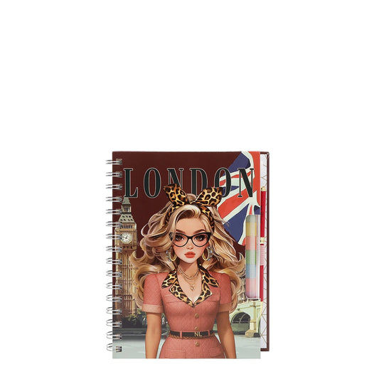 Agenda Semanal Nicole Lee De Espiral Print London Eye Fw26