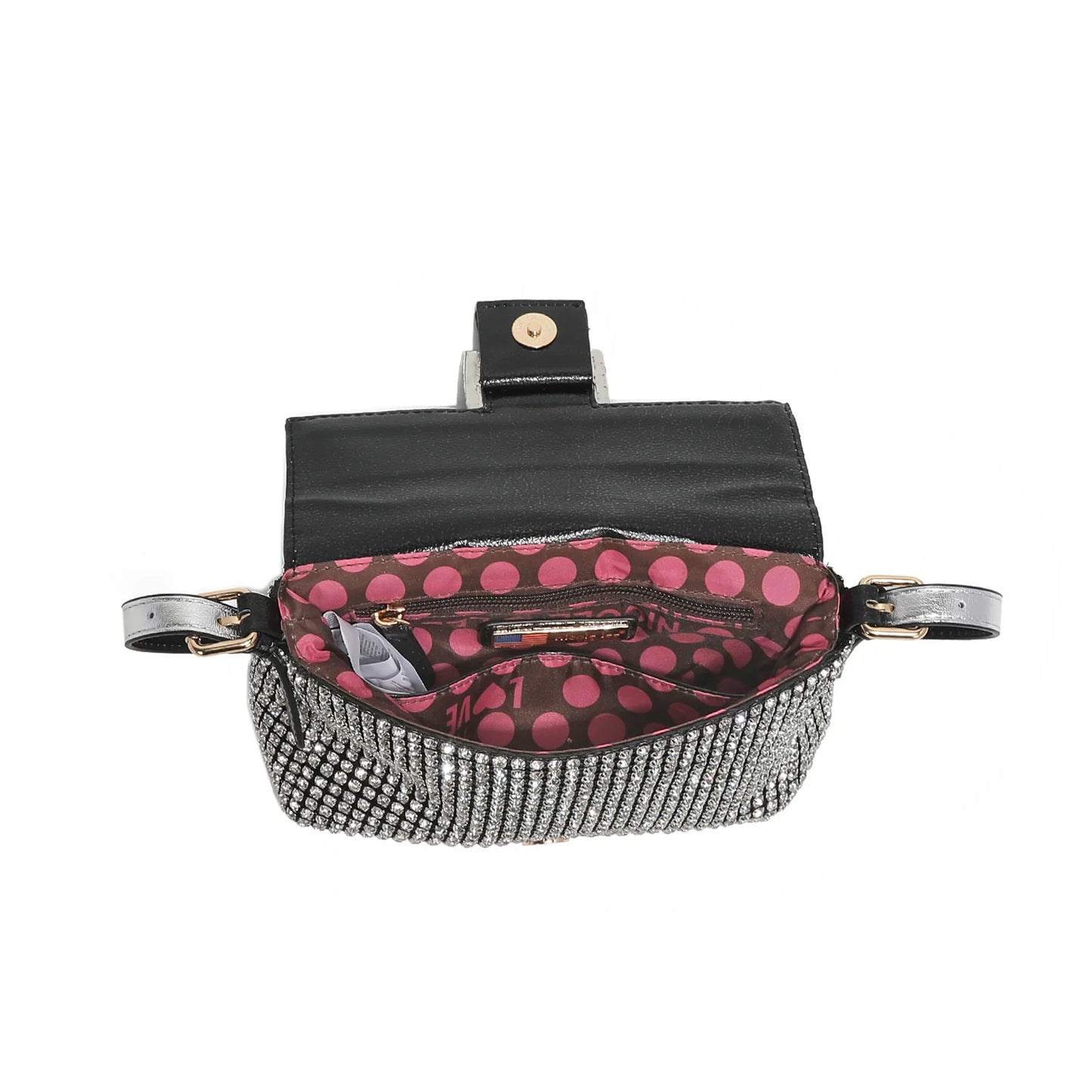 Bolsa Shoulder Nicole Lee Estella de fiesta - Negro