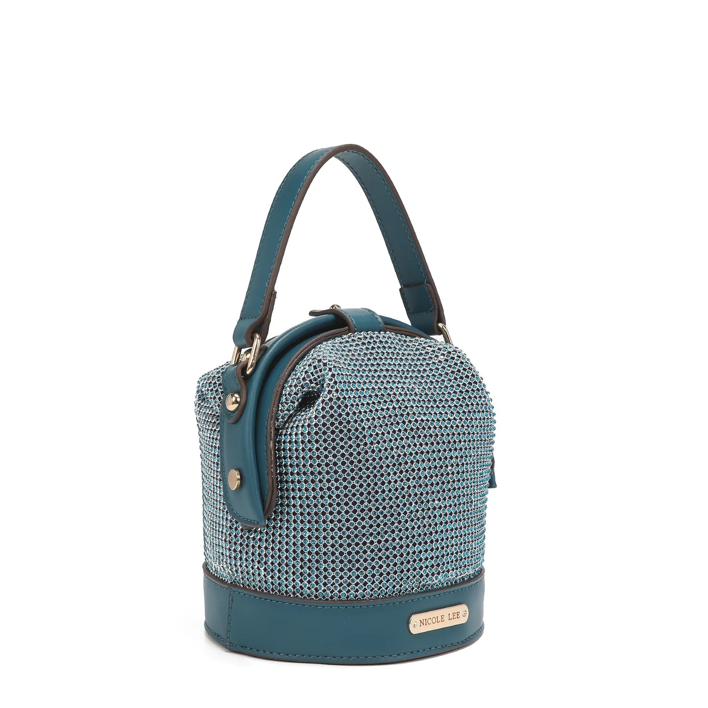 Mini Bolsa Nicole Lee Bianca de fiesta - Peacock Blue
