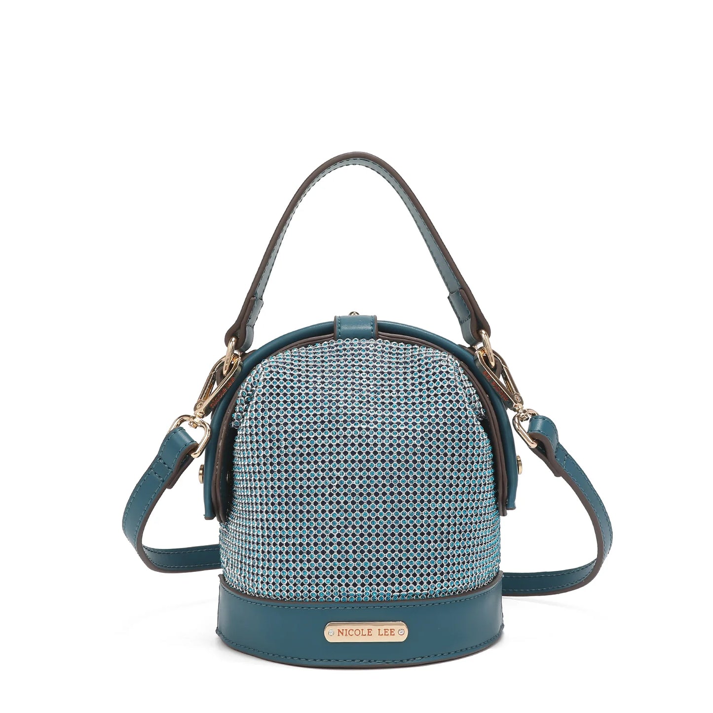 Mini Bolsa Nicole Lee Bianca de fiesta - Peacock Blue