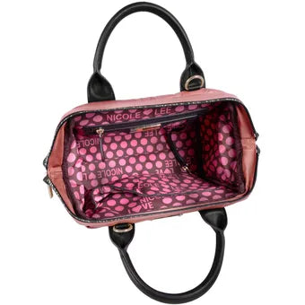 Bolsa de mano Nicole Lee Keysha de Nylon - Pink