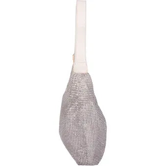 Bolsa Hobo Nicole Lee Celestia de fiesta - Blanco