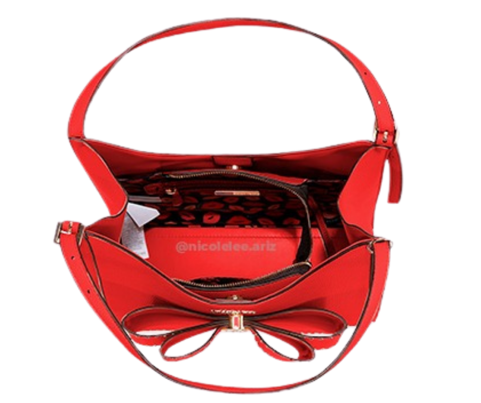 Bolso Hobo con moño rojo nicole lee