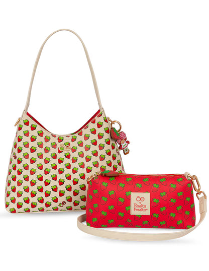 Bolsa Hobo Mediana Oe X Rosita Fresita Color Multicolor