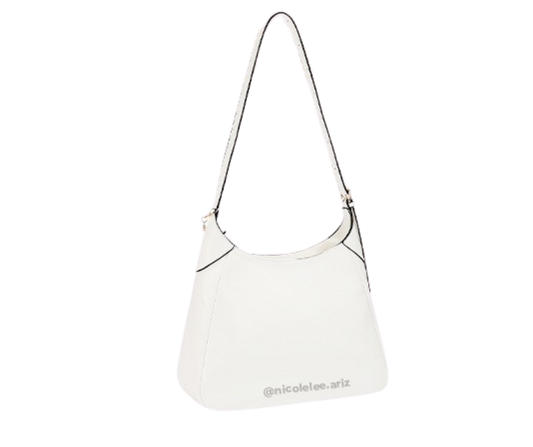 Bolso Hobo con moño  blanco nicole lee