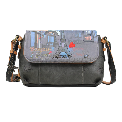 Bolso crossbody Mensajero Paris Dream Janet Bear J096 Estilo Urbano con Diseño Parisino