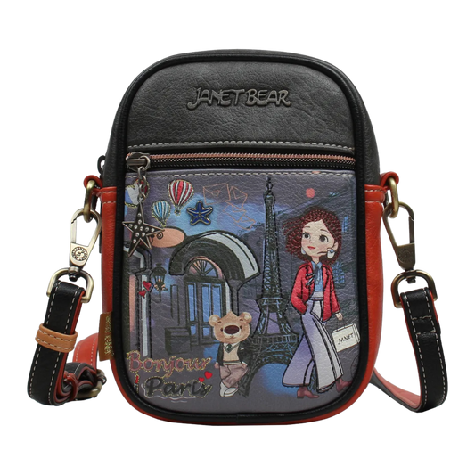 Crossbody Paris Dream Janet Bear J010a Bolso Cruzado Compacto