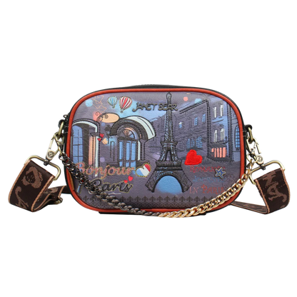 Crossbody Paris Dream Janet Bear J002a Bolso Cruzado con Estampado Parisino Exclusivo