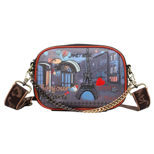 Crossbody Paris Dream Janet Bear J002a Bolso Cruzado con Estampado Parisino Exclusivo