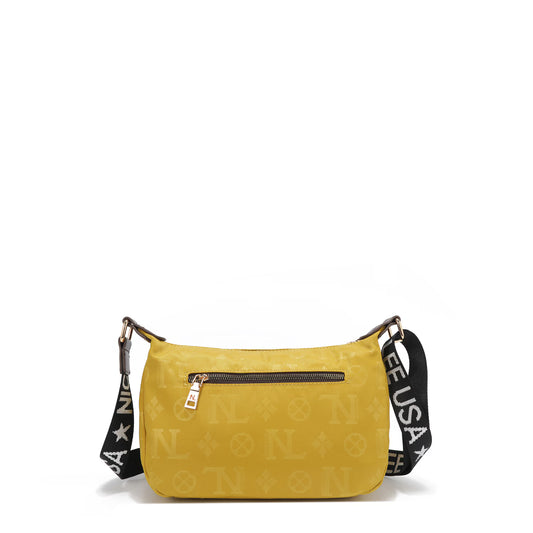 Bolsa de Hombro Margot Monograma de Nicole Lee (amarilla)