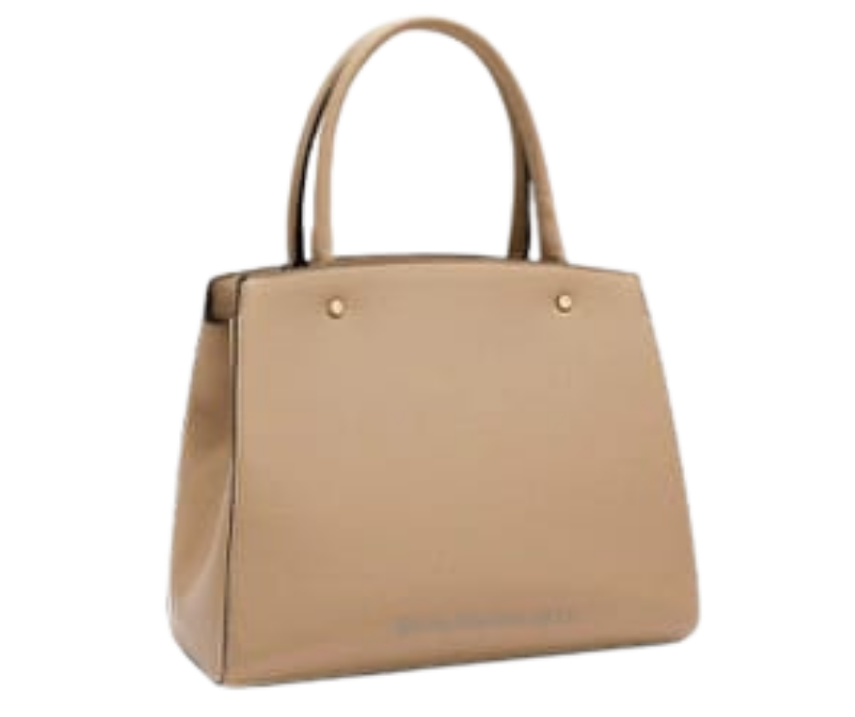Bolso Satchel con moño taupe nicole lee