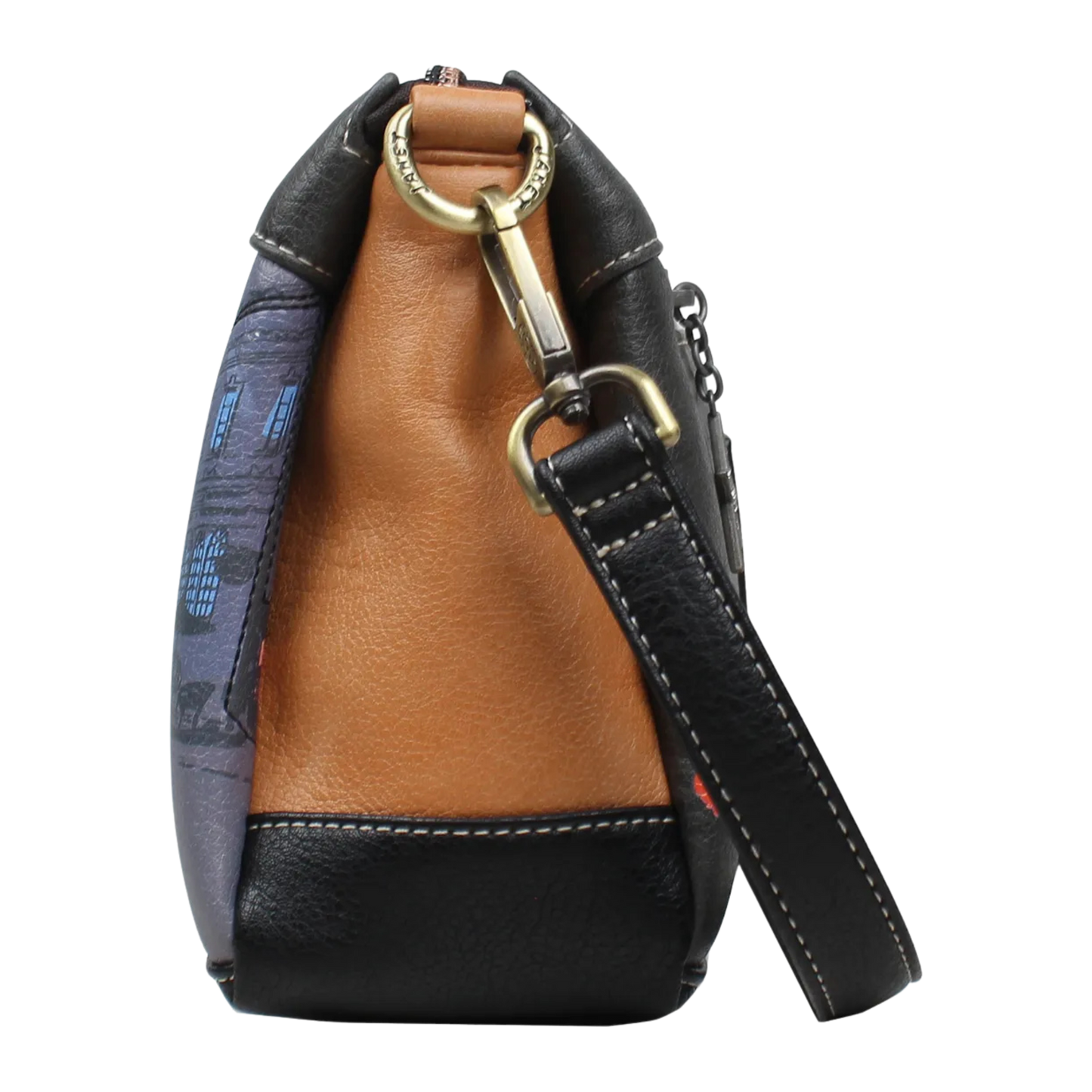 Bolso Satchel Paris Dream Janet Bear J094 Elegante con Estampado Parisino