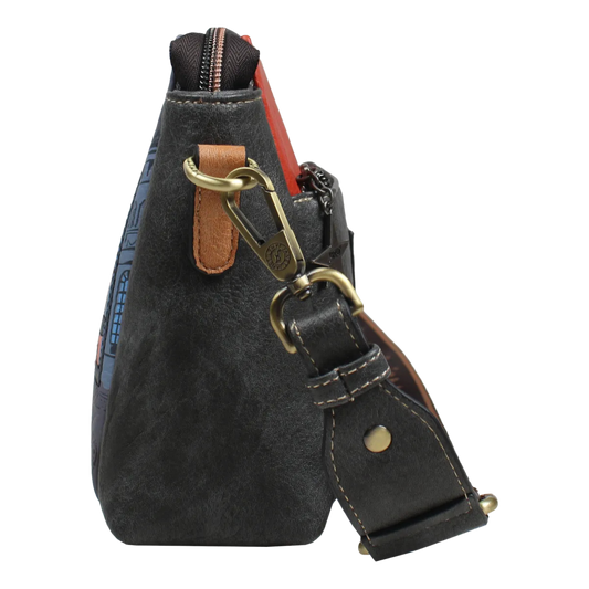 Crossbody Paris Dream Janet Bear J053 Bolso Cruzado Estampado Parisino