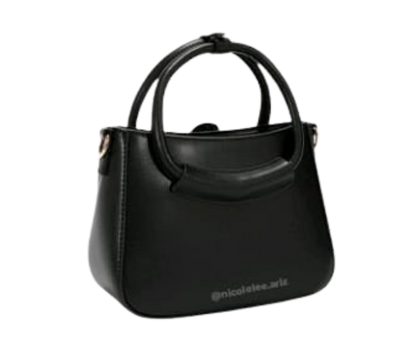 Bolso Satchel con moño negro chico nicole lee