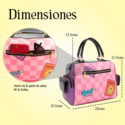 Bolsa Boston Colección Nail Polish de Nicole Lee