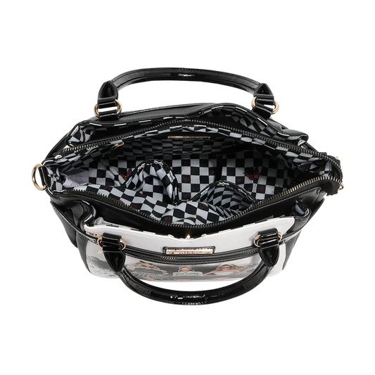 Bolsa Satchel Trio Nikky Nicole Lee Cuero Vegano Premium Color Negro Elegante NK12900