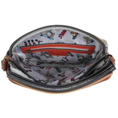 Crossbody London Journey Janet Bear J009 Bolso Cruzado con Estampado Londinense