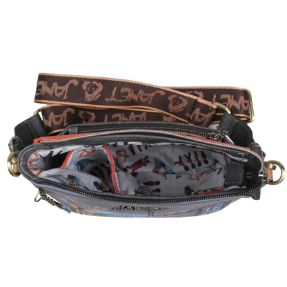 Crossbody Paris Dream Janet Bear J053 Bolso Cruzado Estampado Parisino