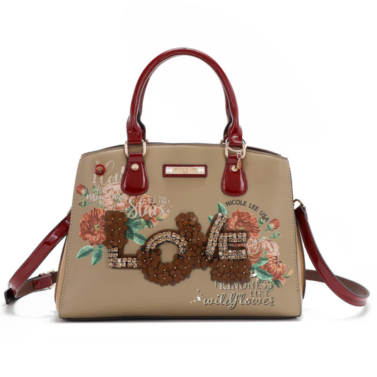 Bolso de Mano/Satchel Colección LOVE (LOV17080) de Nicole Lee