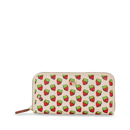 Cartera Rosita Fresita X Oe Grande Cierre Sencillo Multicolor