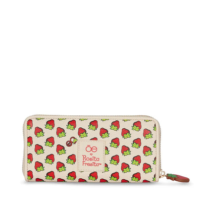 Cartera Rosita Fresita X Oe Grande Cierre Sencillo Multicolor