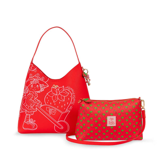 Bolsa Hobo Grande Oe X Rosita Fresita Color Rojo