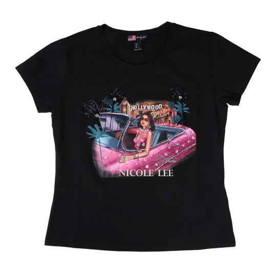 Blusa Con Pedreria Nicole Lee Estamada Hollywood Dr