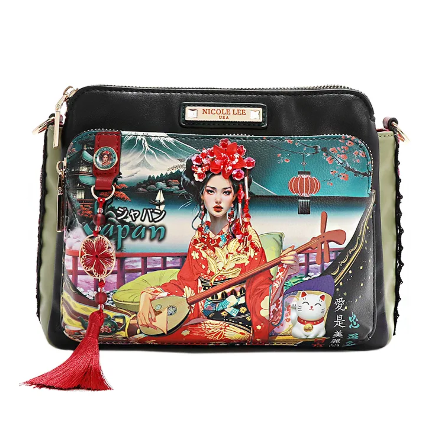 Bolsa Cruzada Nicole Lee Estampada Akiko La Belleza