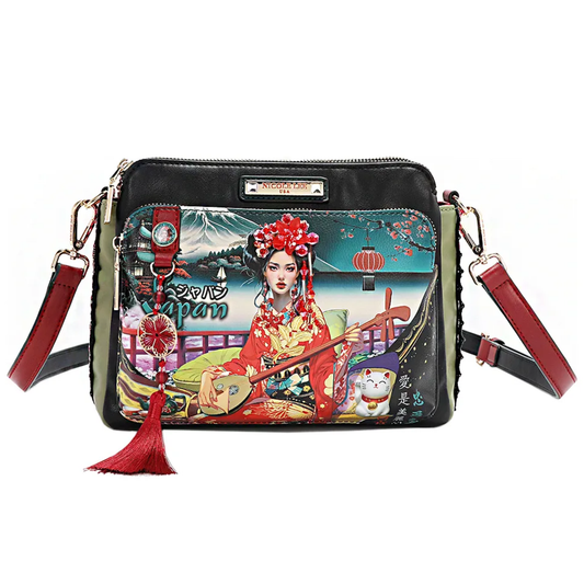 Bolsa Cruzada Nicole Lee Estampada Akiko La Belleza
