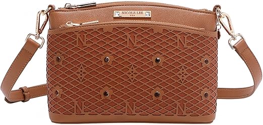 Bolsa Crossbody de Nicole Lee de Corte Laser y Pedrería SS25