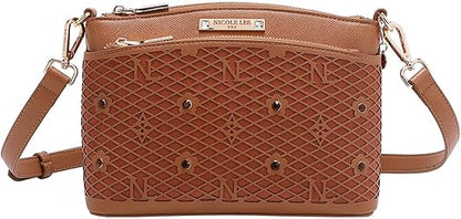 Bolsa Crossbody de Nicole Lee de Corte Laser y Pedrería SS25
