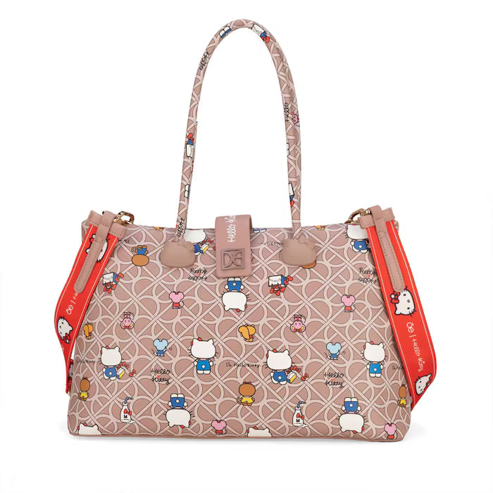 Bolso Satchel Cloe Multicolor Hello Kitty Original para Mujer