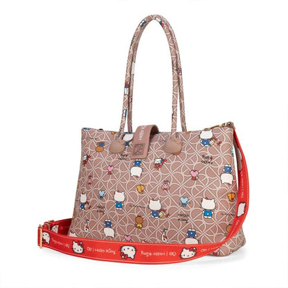Bolso Satchel Cloe Multicolor Hello Kitty Original para Mujer