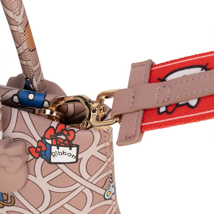 Bolso Satchel Cloe Multicolor Hello Kitty Original para Mujer